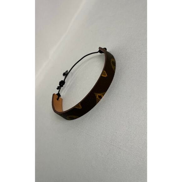 Louis Vuitton Monogram Canvas Slide Bracelet Vachetta leather - Picture 2 of 10